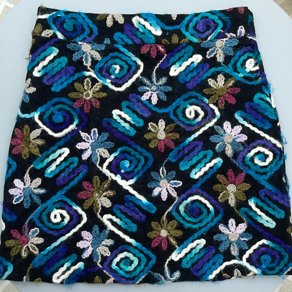 Zara Basic Floral Skirt XS